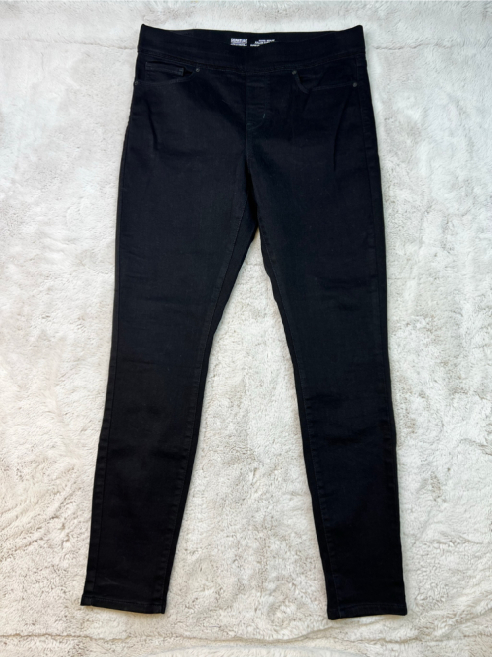 Levis Black Super Skinny Jeans Womens Size 12 Shaping Pull On Stretchy